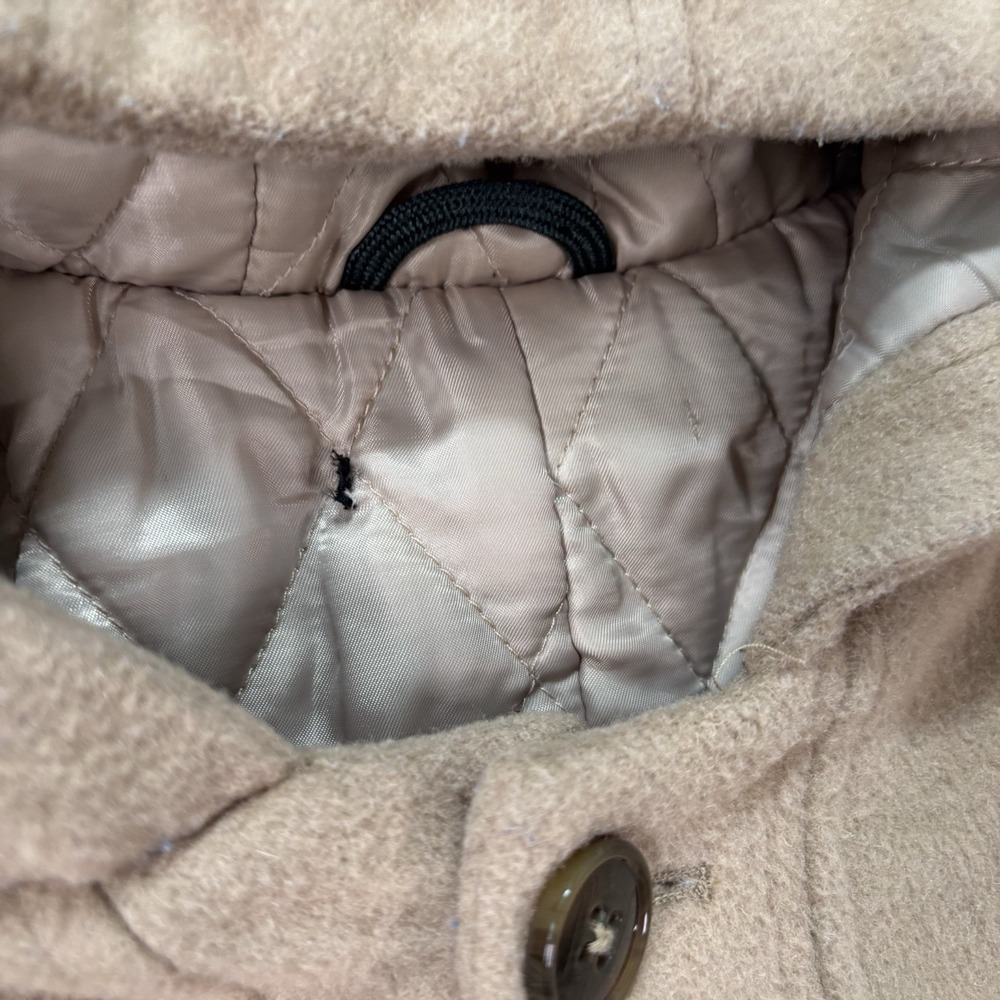 Lauren Ralph Lauren Women's Wool Blend‎ Hooded Coat Camel Tan Size 16R - Picture 12 of 12